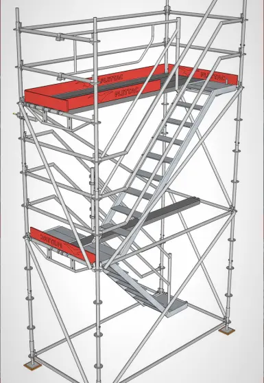 Location et installation d'escaliers de chantier - crédit photo @altradplettacmefran.fr